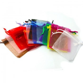 Hot Sale 7x9cm/9x12cm 50pcs/bag Pick 16 Colors Jewelry Packaging Drawable Organza Bags,Gift Bags amp; Pouches,Jewelry Packing Bags