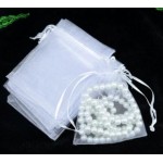 50pcs Organza Sheer Gauze Element Jewelry Bags Packing Drawable Organza Bags Wedding Gift Bags Sachet Organza Christmas Gift Bag