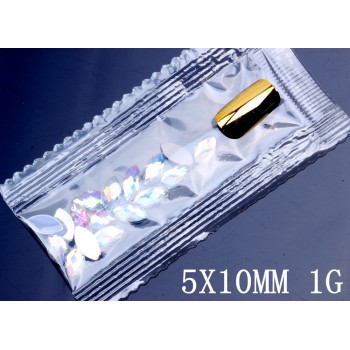 Mix 7 Size 600pcs Set Acrylic Crystal AB Marquise Earth Face Flat back Rhinestones Shiny Beads DIY Nail Art Jewelry Decoration