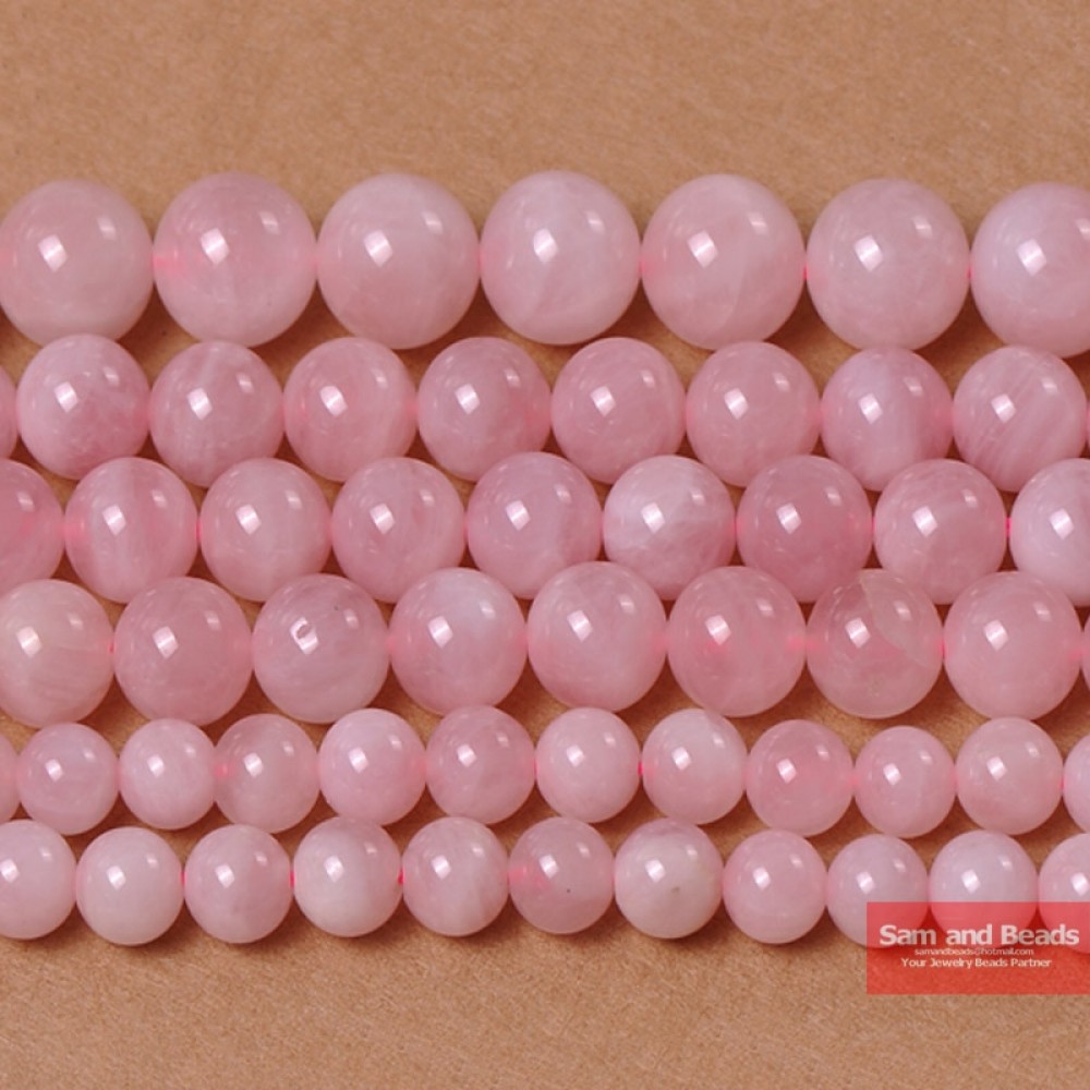 Free Shipping Rose Pink Quartz Crystals Stone Beads 16 Strand 4 6 8 10 12 14MM Pick Size For Jewelry Making RPQB01