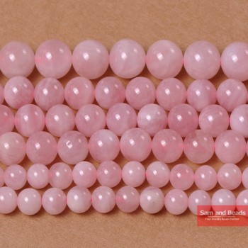 Free Shipping Rose Pink Quartz Crystals Stone Beads 16 Strand 4 6 8 10 12 14MM Pick Size For Jewelry Making RPQB01