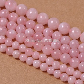 Free Shipping Rose Pink Quartz Crystals Stone Beads 16 Strand 4 6 8 10 12 14MM Pick Size For Jewelry Making RPQB01