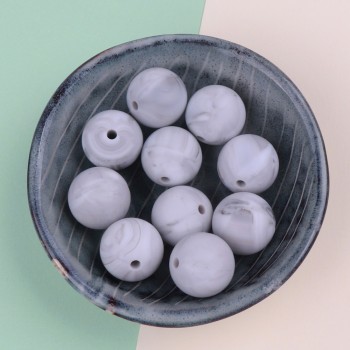 TYRY.HU Silicone Beads 10Pc Food Grade Silicone 12/15MM Nursing Silicone Teething Bead In Baby Teethers Necklace DIY