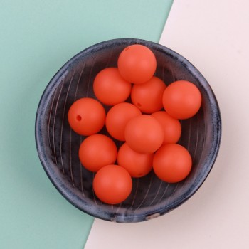 TYRY.HU Silicone Beads 10Pc Food Grade Silicone 12/15MM Nursing Silicone Teething Bead In Baby Teethers Necklace DIY