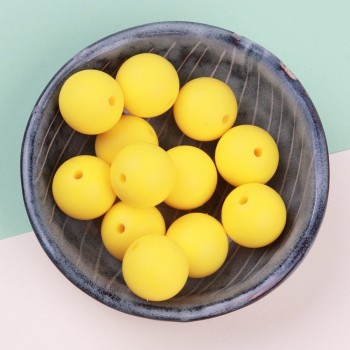 TYRY.HU Silicone Beads 10Pc Food Grade Silicone 12/15MM Nursing Silicone Teething Bead In Baby Teethers Necklace DIY