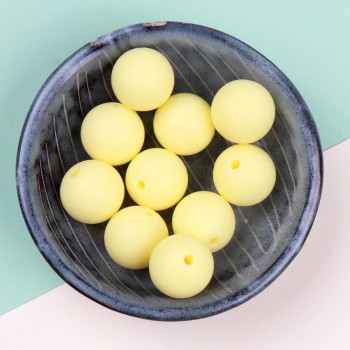 TYRY.HU Silicone Beads 10Pc Food Grade Silicone 12/15MM Nursing Silicone Teething Bead In Baby Teethers Necklace DIY