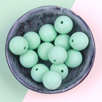 TYRY.HU Silicone Beads 10Pc Food Grade Silicone 12/15MM Nursing Silicone Teething Bead In Baby Teethers Necklace DIY