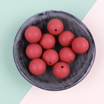 TYRY.HU Silicone Beads 10Pc Food Grade Silicone 12/15MM Nursing Silicone Teething Bead In Baby Teethers Necklace DIY