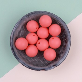 TYRY.HU Silicone Beads 10Pc Food Grade Silicone 12/15MM Nursing Silicone Teething Bead In Baby Teethers Necklace DIY