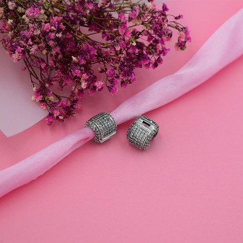 Yanxizao 2018 New Silver 925 European CZ Charm Beads Fit Pandora Style Heart Snow Zircon Shape DIY Luxury Jewelry Originals x10