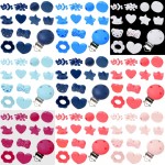 Various Styles 35pcs/Set Wooden Jewelry Spacer Beading Beads Handmade DIY Pacifier Clip Necklace Bracelet Wood Beads
