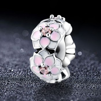 ANFASNI Real 925 Sterling Silver Vintage Sparkly Charms Bead Fit Original Pandora Bead Braceletamp; Bangles Jewelry DIY Accessories