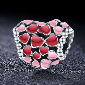 ANFASNI Real 925 Sterling Silver Vintage Sparkly Charms Bead Fit Original Pandora Bead Braceletamp; Bangles Jewelry DIY Accessories