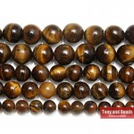 Free Shipping Natural Stone Brown Gold Tiger Eye Agates Round Beads 15 Strand 2 3 4 6 8 10 12 14MM Pick Size For Jewelry SAB9