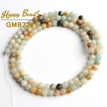 Natural Stone Quartz Amazonite Crystal Agates Jaspers Round Loose Beads 2mm 3mm For Jewelry Making DIY Bracelet Accessories 15