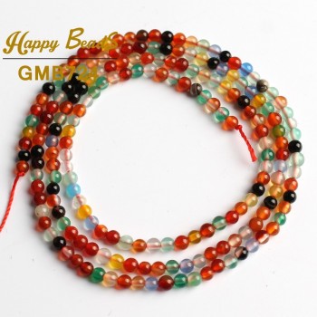 Natural Stone Quartz Amazonite Crystal Agates Jaspers Round Loose Beads 2mm 3mm For Jewelry Making DIY Bracelet Accessories 15