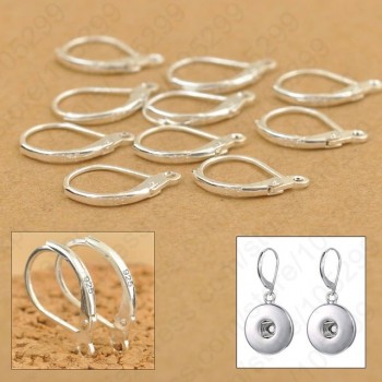 JEXXI 100PCS S90 Silver DIY Beadings Findings Earring Hooks Leverback Earwire Fittings Components