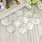 8mm 10mm 12mm 14mm 16mm 18mm 20mm 25mm 30mm Round Flat Back Clear Glass Cabochon, High Quality, New store Promotion