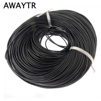 AWAYTR 10Meter 2mm Natural Color Real Genuine Leather Cord Round Rope String for DIY Necklace Bracelet Jewelry Cord