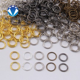 MINGXUAN 4-10mm Dia 200pcs/bag Wholesale Gunblack/Antique Bronze/Gold/Silver/Rhodium Color Jump Rings  Jewelry Making Findings