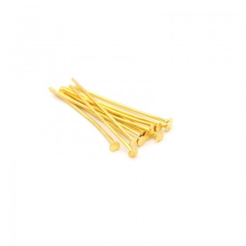 100pcs 20 30 35 40 45 50 60 65 70 mm Metal Heads Eye flat Head Pin For Jewelry Making Findings Accessories Wholesale Supplies