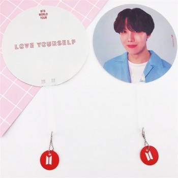 Kpop Bangtan Boys BTS WORLD TOUR Same Translucent Fans LOVE YOURSELF ANSWER Concert Same Fans 18X18 CM