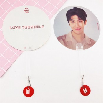 Kpop Bangtan Boys BTS WORLD TOUR Same Translucent Fans LOVE YOURSELF ANSWER Concert Same Fans 18X18 CM