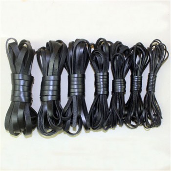 2m/lot 2mm 3mm 4mm 5mm 6mm 8mm Flat Genuine Cow Leather Cord Bracelet Necklace Findings Leather Rope String Diy Jewelry Making