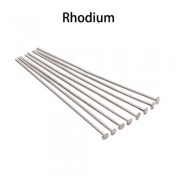 200pcs/bag 20 25 30 40 50 60 70 mm Flat Head Pins Gold/Silver/Red Copper/Rhodium/Bronze Headpins For Jewelry Findings Making DIY
