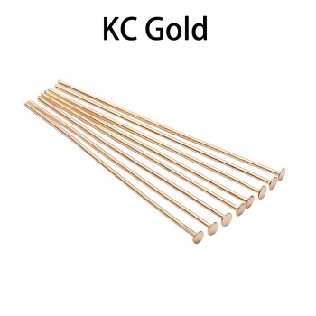 200pcs/bag 20 25 30 40 50 60 70 mm Flat Head Pins Gold/Silver/Red Copper/Rhodium/Bronze Headpins For Jewelry Findings Making DIY