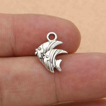Mix Tibetan Silver Plated Starfish Fish Shells Dolphin Charm Pendants for Jewelry Making DIY Accessories Jewelry Findings