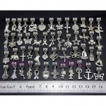 Wholesale 50 pcs /Lot Mix butterfly heart horse owl Vintage Silver Dangle Charms Jewelry DIY Findings Fit European Bracelet