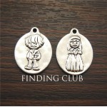 30pcs Antique Silver Zinc Alloy Boy And Girl The First Communion Charms Pendants Fit Diy Necklace Lover Jewelry Making