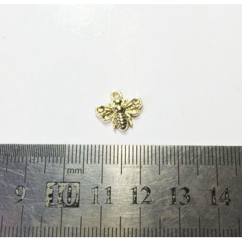 Eruifa 20pcs 13*12mm Mini Bee Charms Zinc Alloy necklace,earring bracelet jewelry DIY handmade 2 colors