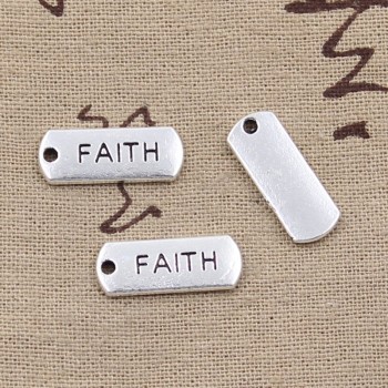 6pcs Charms love forever hope faith inspire brave dream believe 21*8mm Tibetan Silver Pendant Findings DIY Accessories