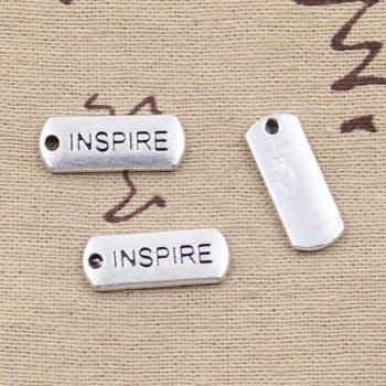 6pcs Charms love forever hope faith inspire brave dream believe 21*8mm Tibetan Silver Pendant Findings DIY Accessories