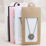 30PCS multi color cardboard jewelry packageamp; display window hanger box gift box necklace /earring jewelry packing hanger box