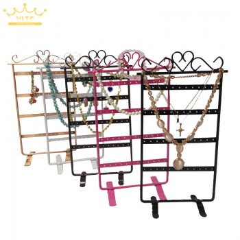 48 Holes Display Rack Metal Stand Holder Closet Jewelry Earrings Organizers Showcase Packaging amp; Display Wholesale
