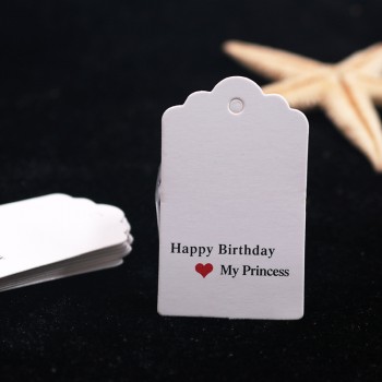 100pcs Kraft Paper Lovely Gift Tags DIY Handmade Price Tags Bags Baking Packing Labels for Flower Cosmetics Jewelry bottle Drink