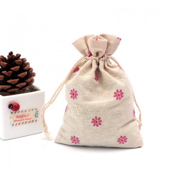 5pcs/lot Small Cotton Bags 10x14 13x18 15x20cm Wedding Drawstring Gift Bag Pouches Nice Cosmetic Bracelet Jewelry Packaging Bags