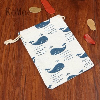 5pcs/lot Small Cotton Bags 10x14 13x18 15x20cm Wedding Drawstring Gift Bag Pouches Nice Cosmetic Bracelet Jewelry Packaging Bags