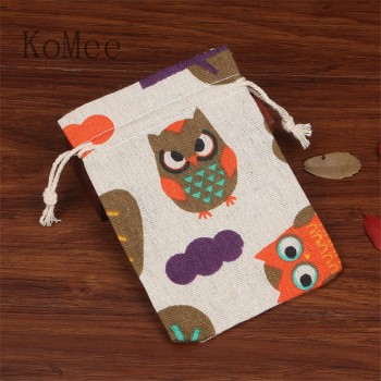 5pcs/lot Small Cotton Bags 10x14 13x18 15x20cm Wedding Drawstring Gift Bag Pouches Nice Cosmetic Bracelet Jewelry Packaging Bags