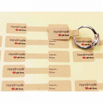 2017 New  Thank You folded ring price labe jewelry products brand price tag label sticker 100pcs per lot 6*1.20cm