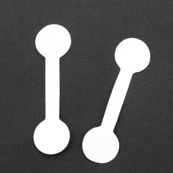 100 Pieces White Blank Price Tag Square Round Heads Paper Labels Sticker For Ring Necklace Bracelet Jewelry Display Retail Store