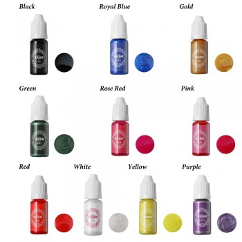 1 Bottle 10ml 10 Colors Liquid Pearl Resin Pigment Dye UV Resin Epoxy Resin DIY Making Crafts Jewelry AccessoriesDropshipping