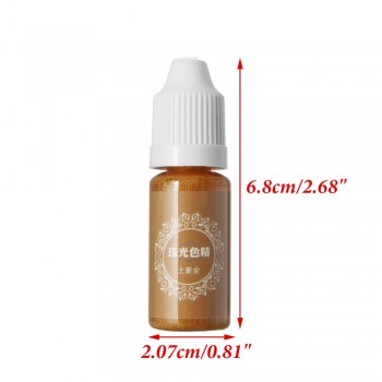 1 Bottle 10ml 10 Colors Liquid Pearl Resin Pigment Dye UV Resin Epoxy Resin DIY Making Crafts Jewelry AccessoriesDropshipping