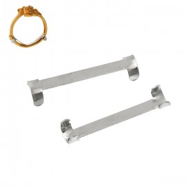 DoreenBeads Ring Size Adjuster Reducer Resizer Clip dull silver color 18mm x 4mm(6/8 x 1/8),200PCs
