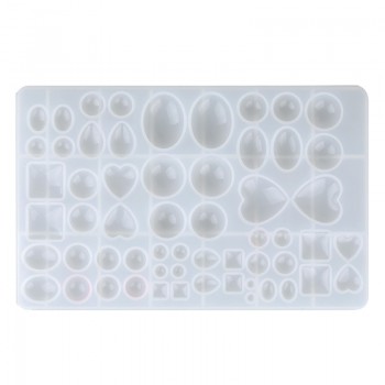 1pcs UV Resin Jewelry Liquid Silicone Mold Heart  Water Drop Round Beads Resin Molds For DIY Pendant Jewelry Making Molds
