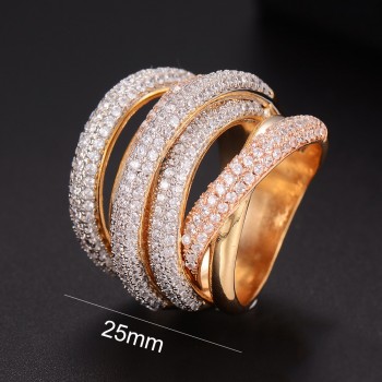 GODKI  Monaco Designer Luxury Twist Lines Geometry Cubic Zironium Engagement Dubai Naija Bridal Finger Rings Jewelry Addiction