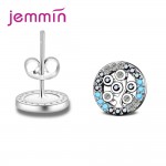 JEMMIN Trendy Stub Earrings 925 Sterling Silver Women Anniversary Appointment Jewelry Gifts Wholesale High Quality Popular